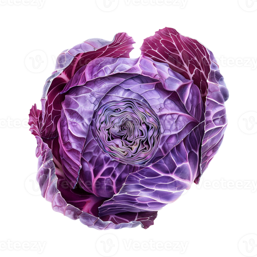 Purple Cabbage on Transparent Background png