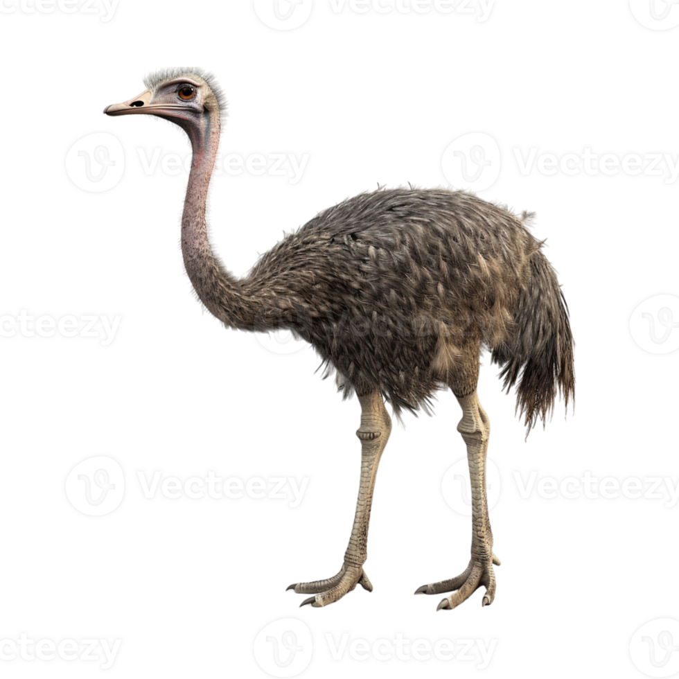 Common ostrich Flightless bird on Transparent Background png