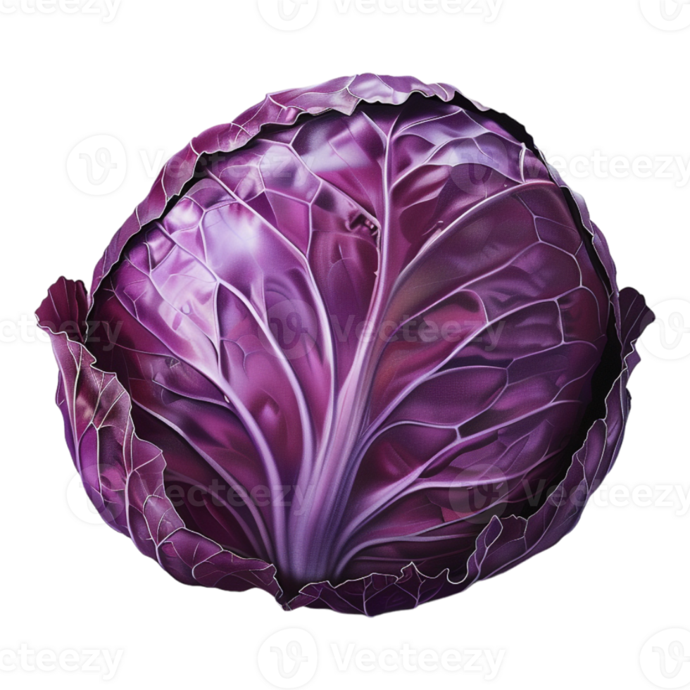 Purple Cabbage on Transparent Background png