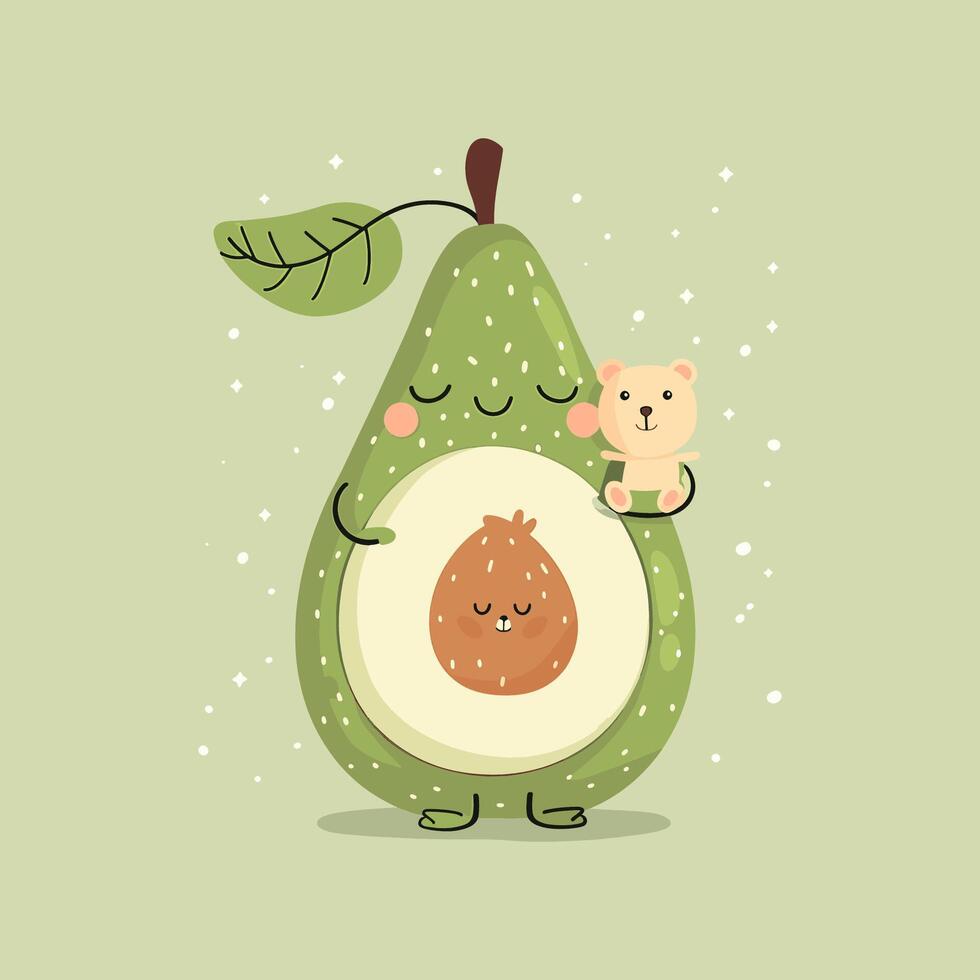 A fig with a sweet expression vector