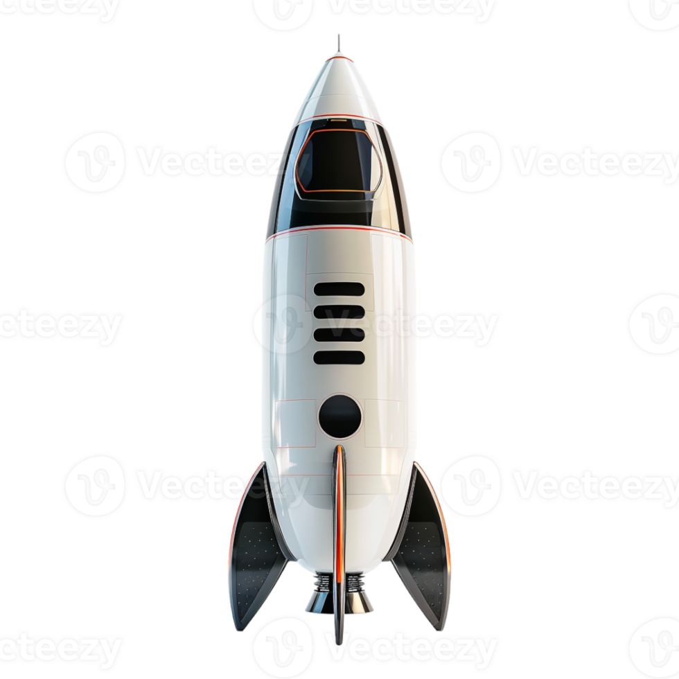 Space Rocket on Transparent Background png
