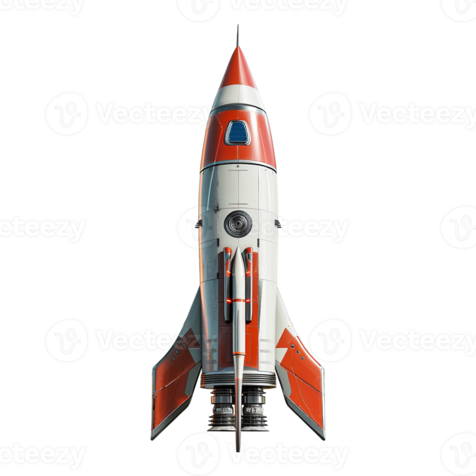 Space Rocket on Transparent Background png