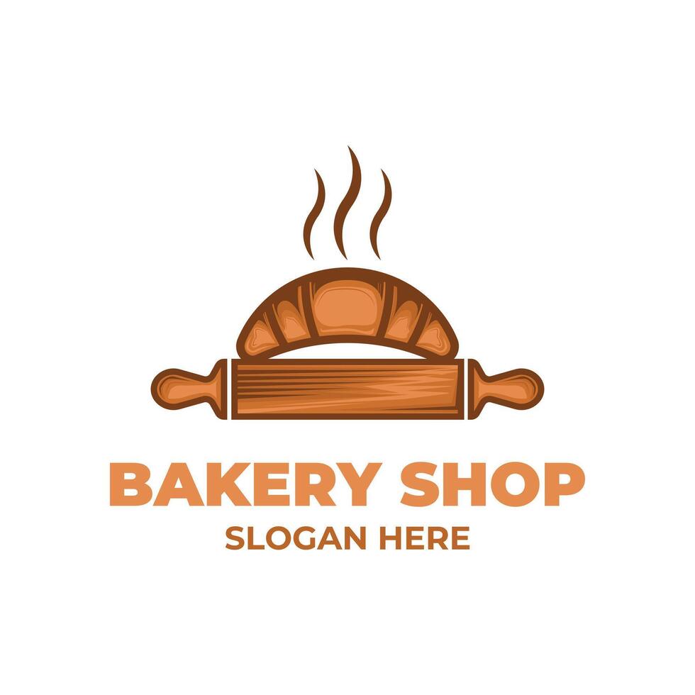 bread bakery logo design concept restaurant menu vector