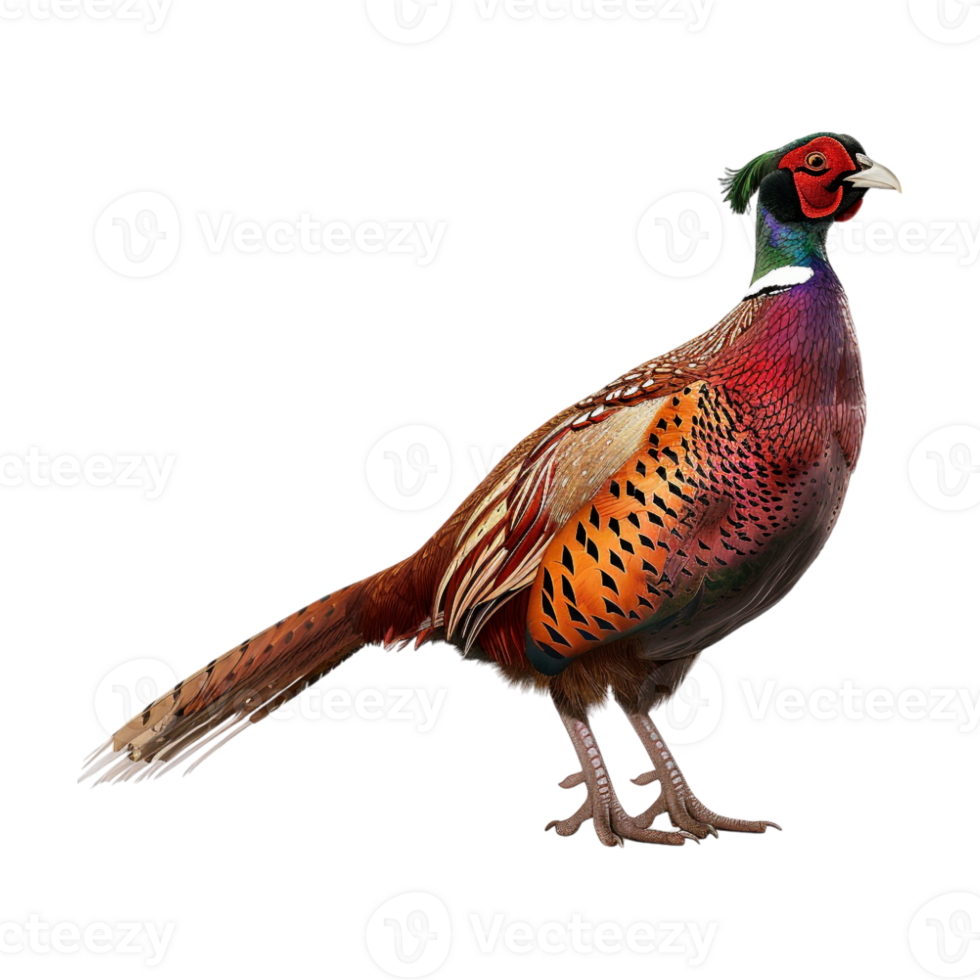 Ring-necked Pheasant Birds on Transparent Background png