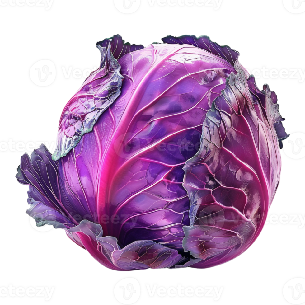 Purple Cabbage on Transparent Background png