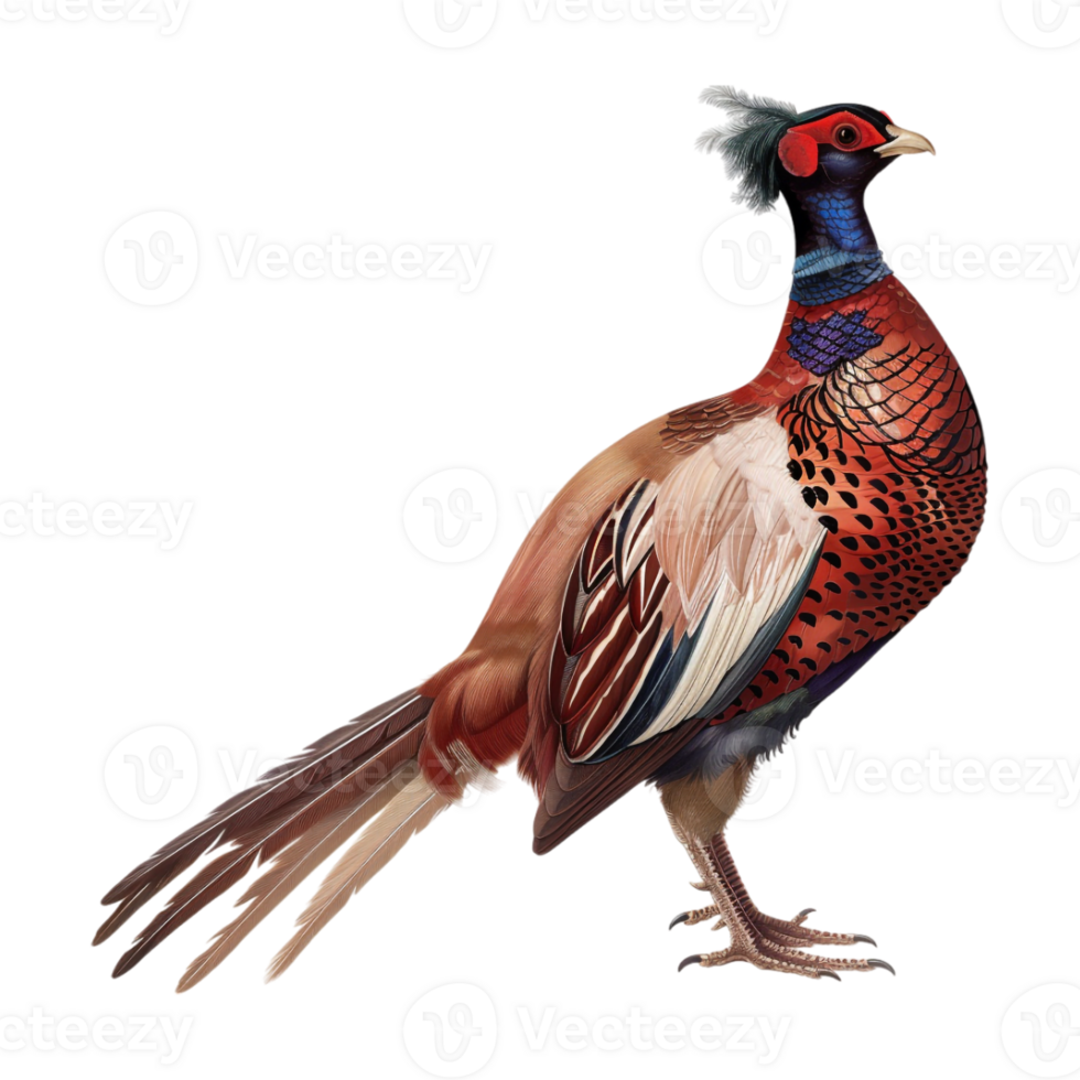 Ring-necked Pheasant Birds on Transparent Background png