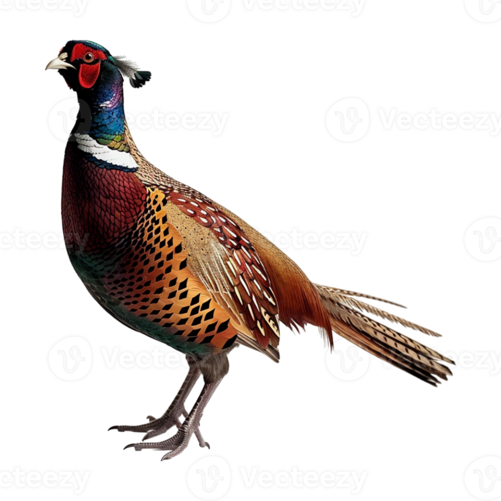 Ring-necked Pheasant Birds on Transparent Background png
