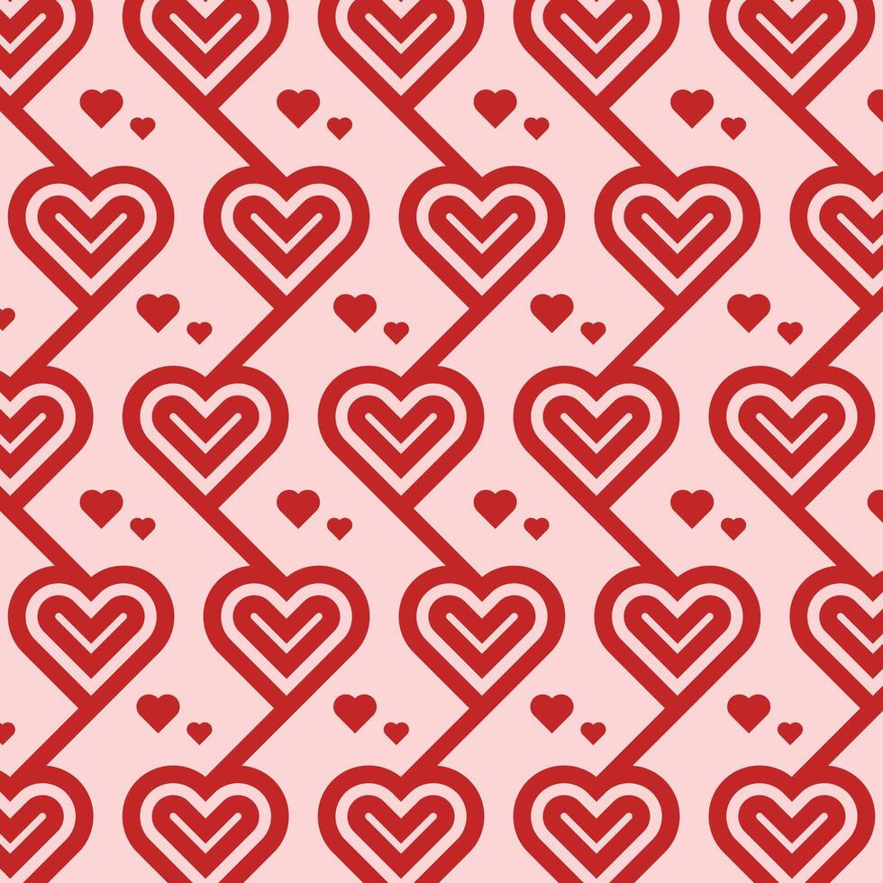 Love Pattern Background with line design template, background suitable for your design vector