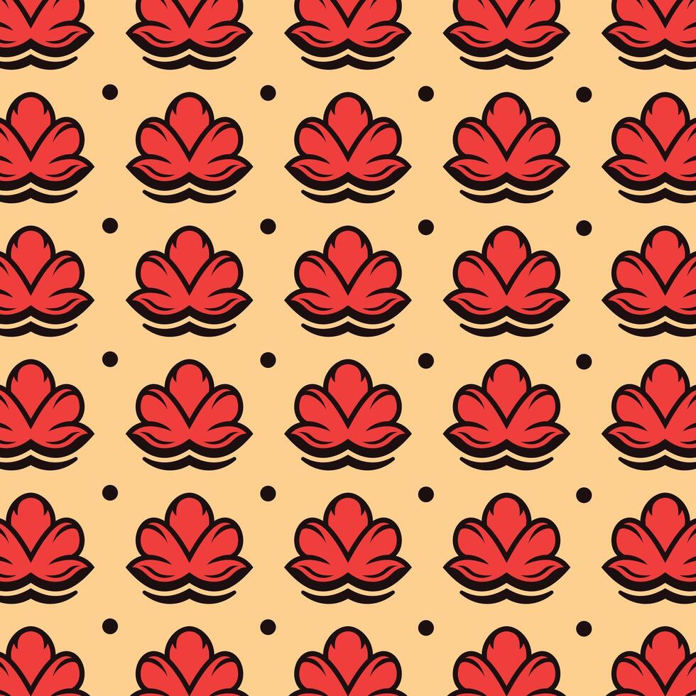 Flower Pattern Background with copy space design template, nature flower background design vector