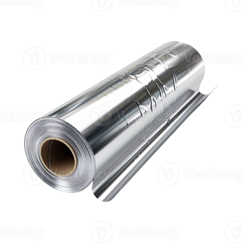 Aluminum Foil Paper on Transparent Background png