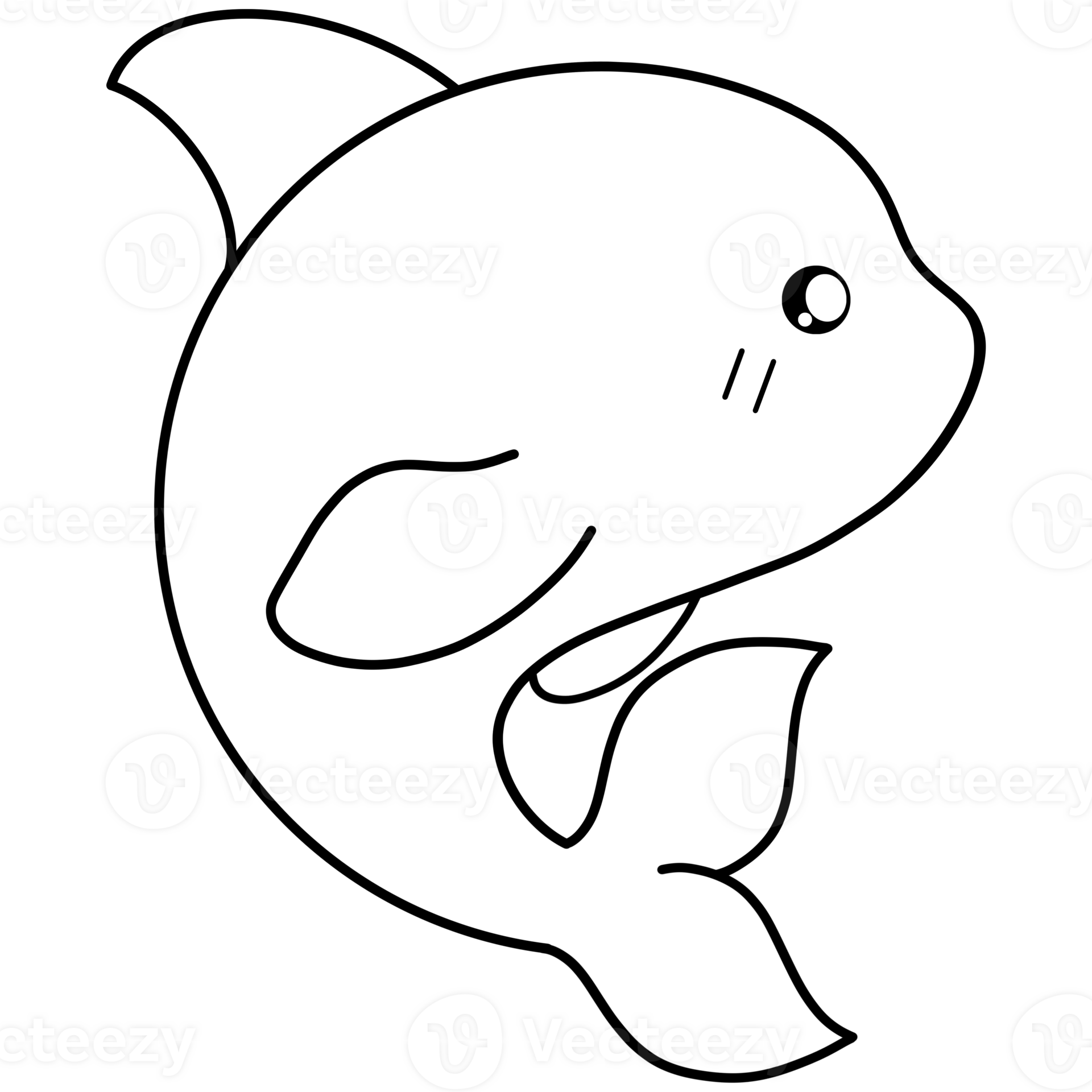 Sea animals Coloring and doodle 47082895 PNG