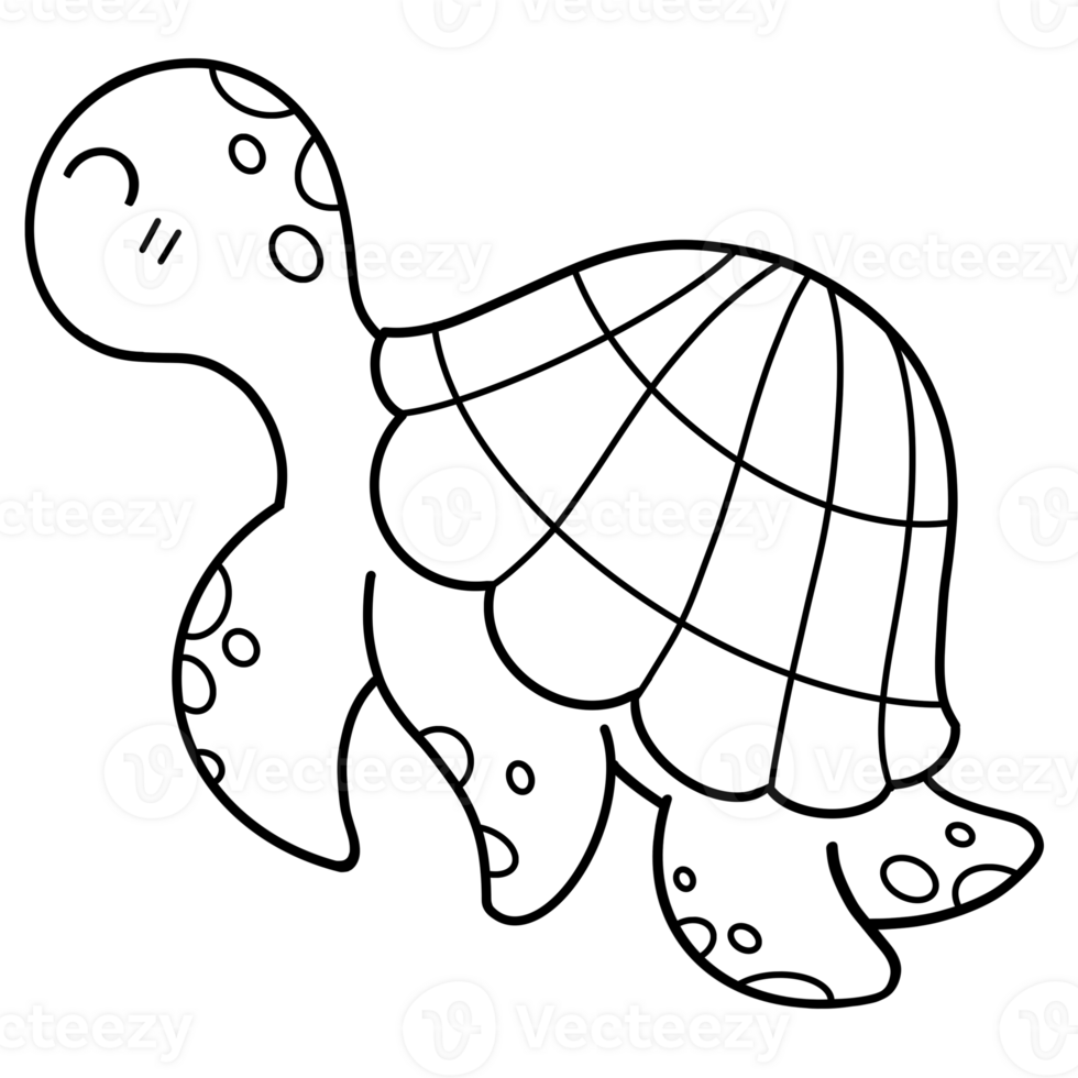 Sea animals Coloring and doodle png