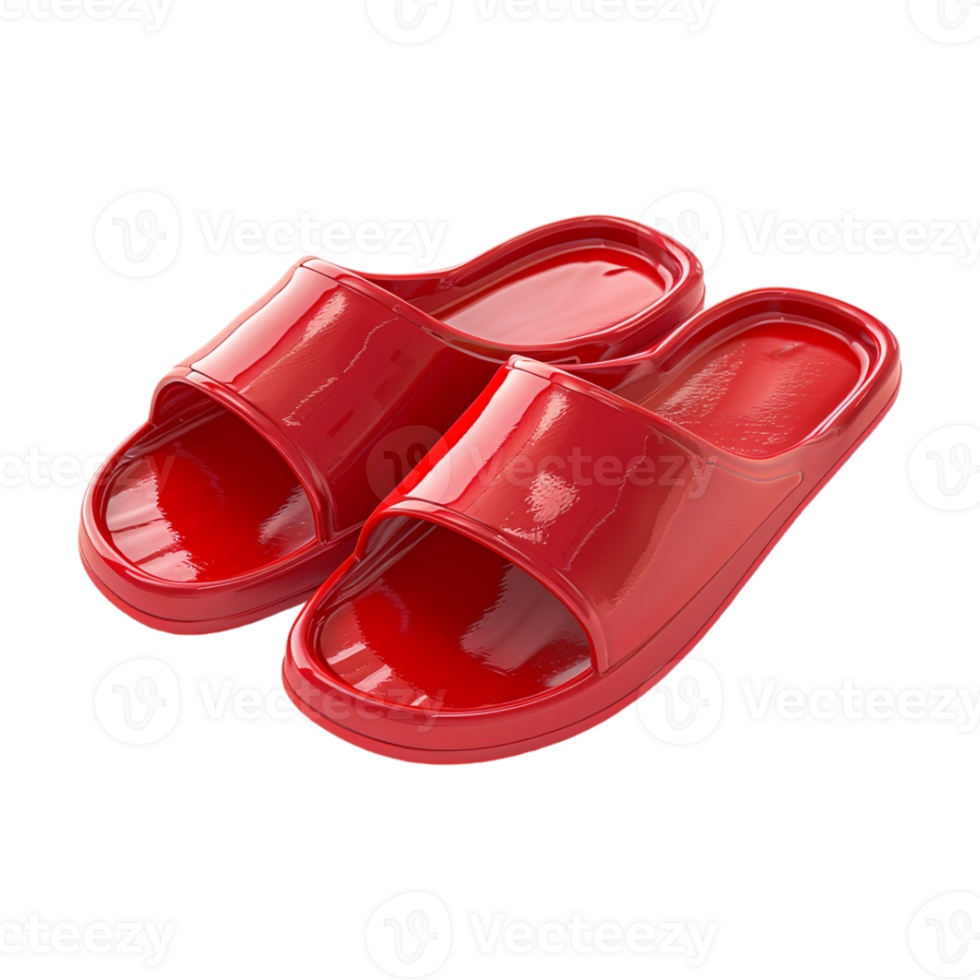 Plastic Slippers on Transparent Background png
