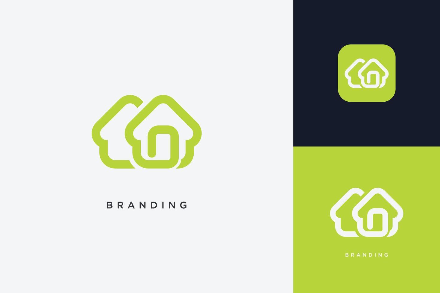 Home Building Logo Modern Structure vector