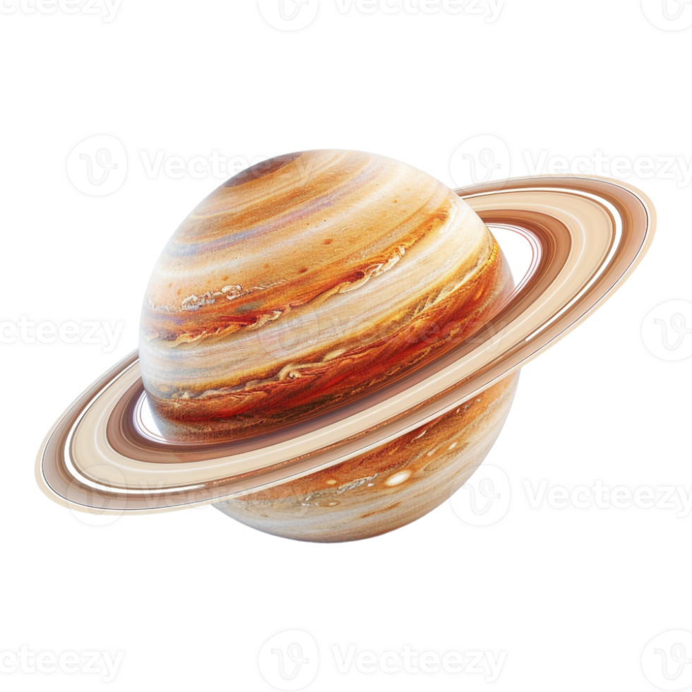 Saturn Planet on Transparent Background png