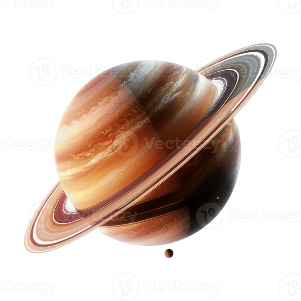 Saturn Planet on Transparent Background png