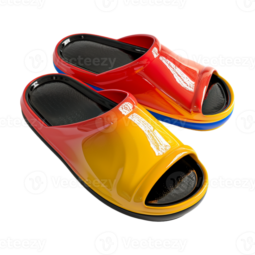 Plastic Slippers on Transparent Background png