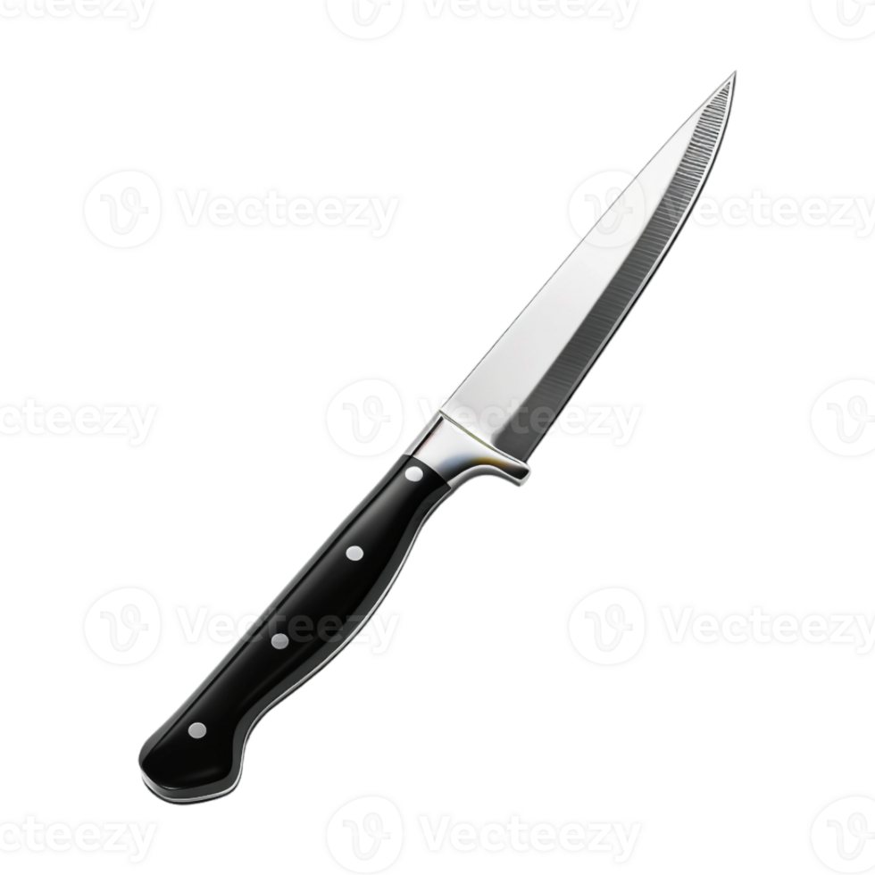 Sharp Kitchen Knife on Transparent Background png