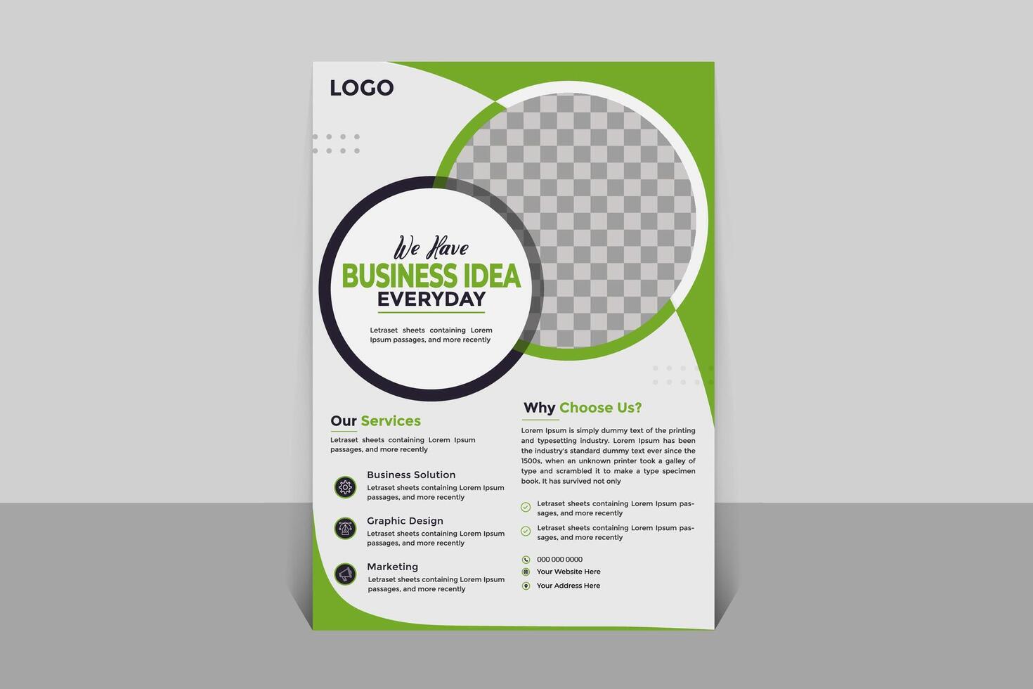 Business Flyer Design Layout vector
