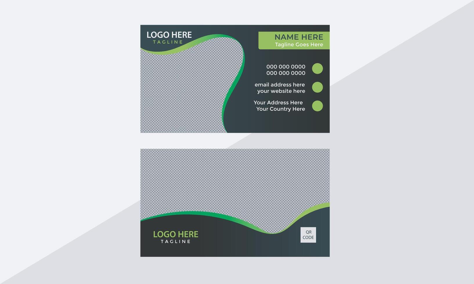 Business Card Design Layout vector