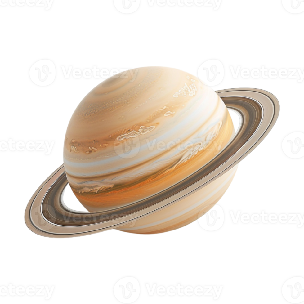 Saturn Planet on Transparent Background png