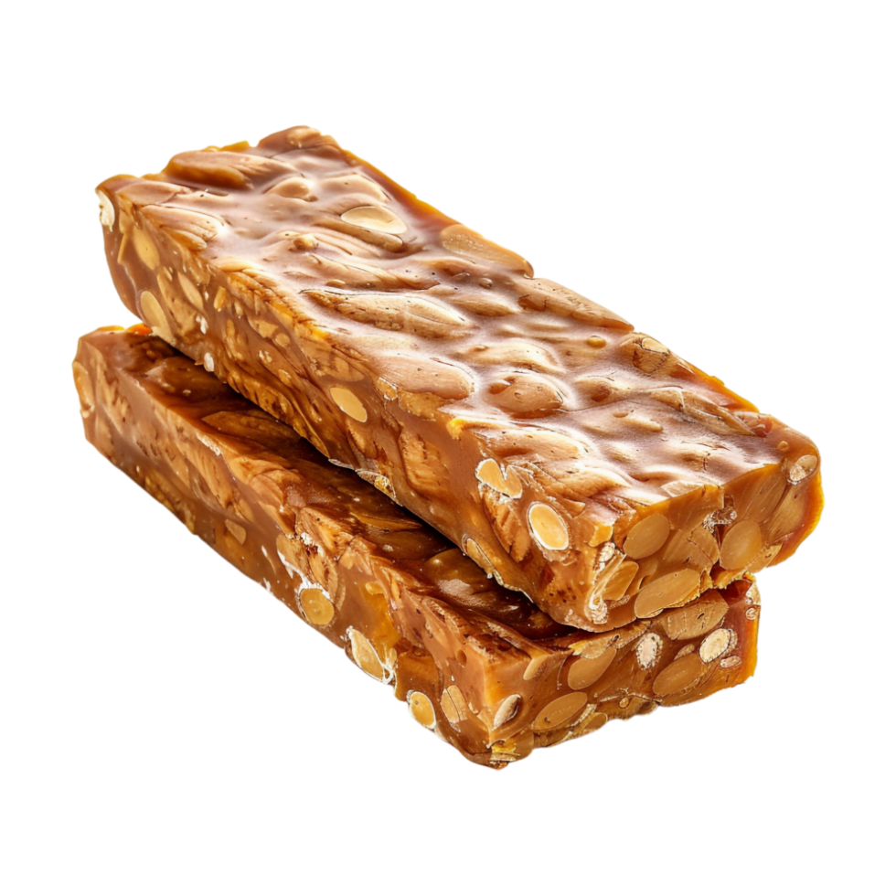 Different Nuts and Chocolate Bar on Transparent Background png