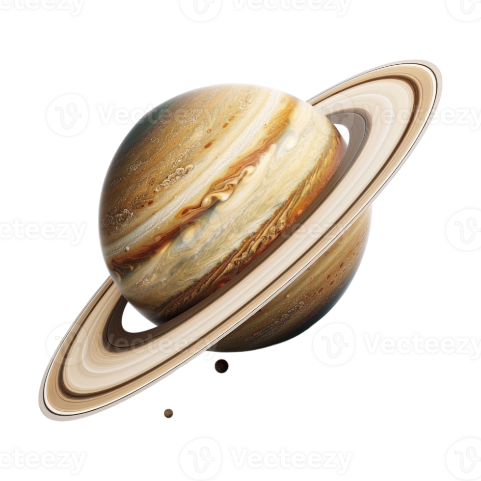 Saturn Planet on Transparent Background png