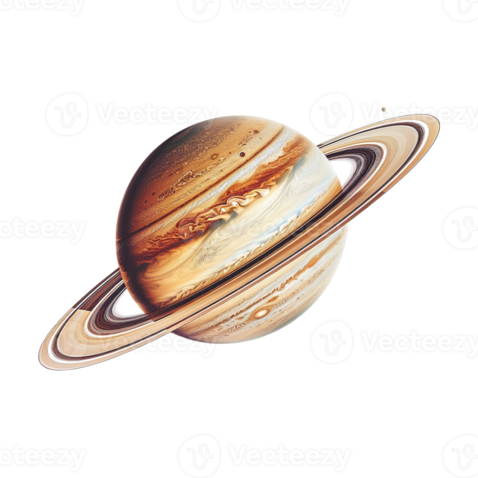 Saturn Planet on Transparent Background png