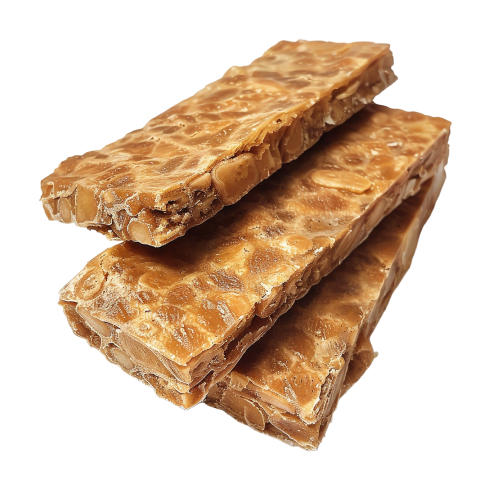 Different Nuts and Chocolate Bar on Transparent Background png