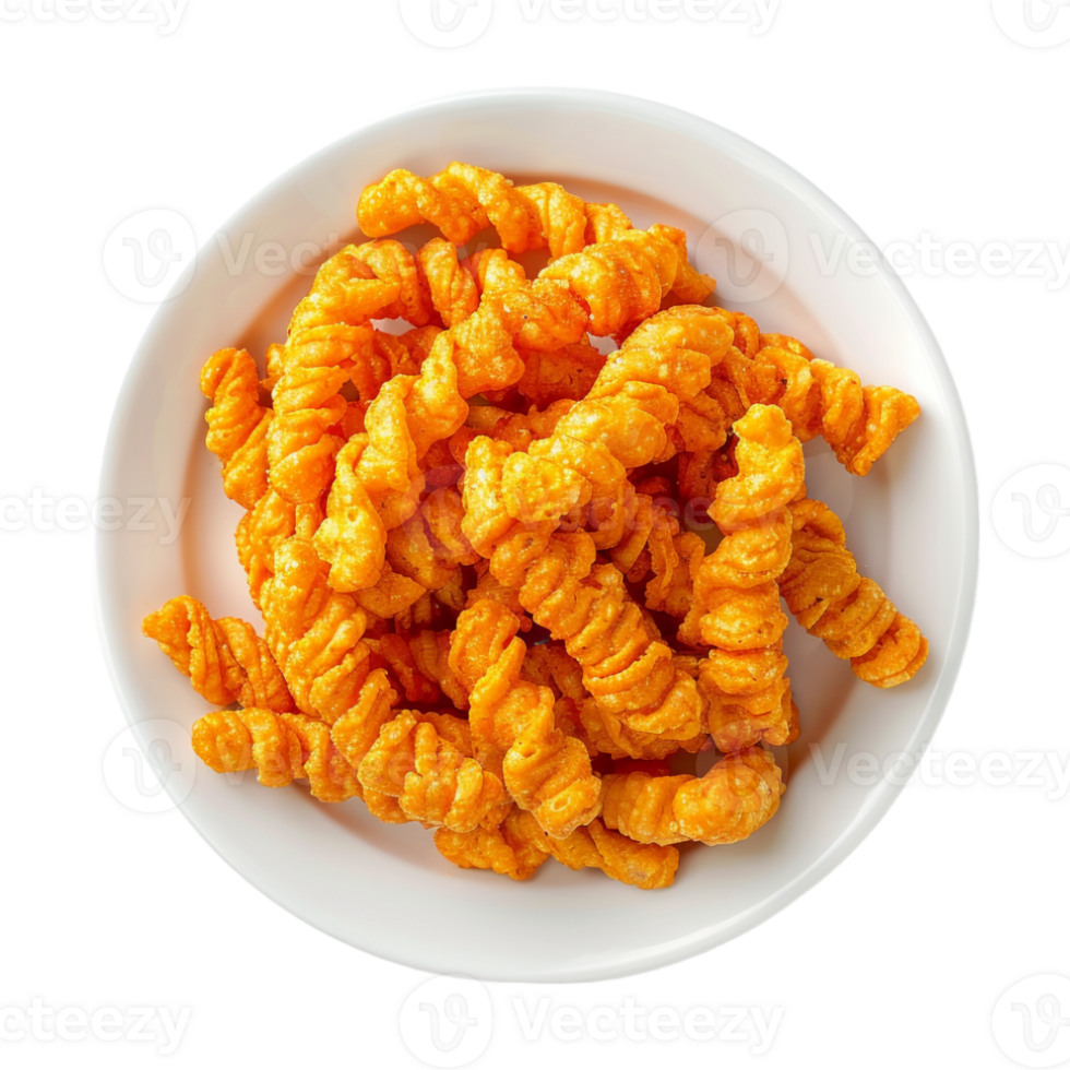 Fried Onions in a Plate on Transparent Background png