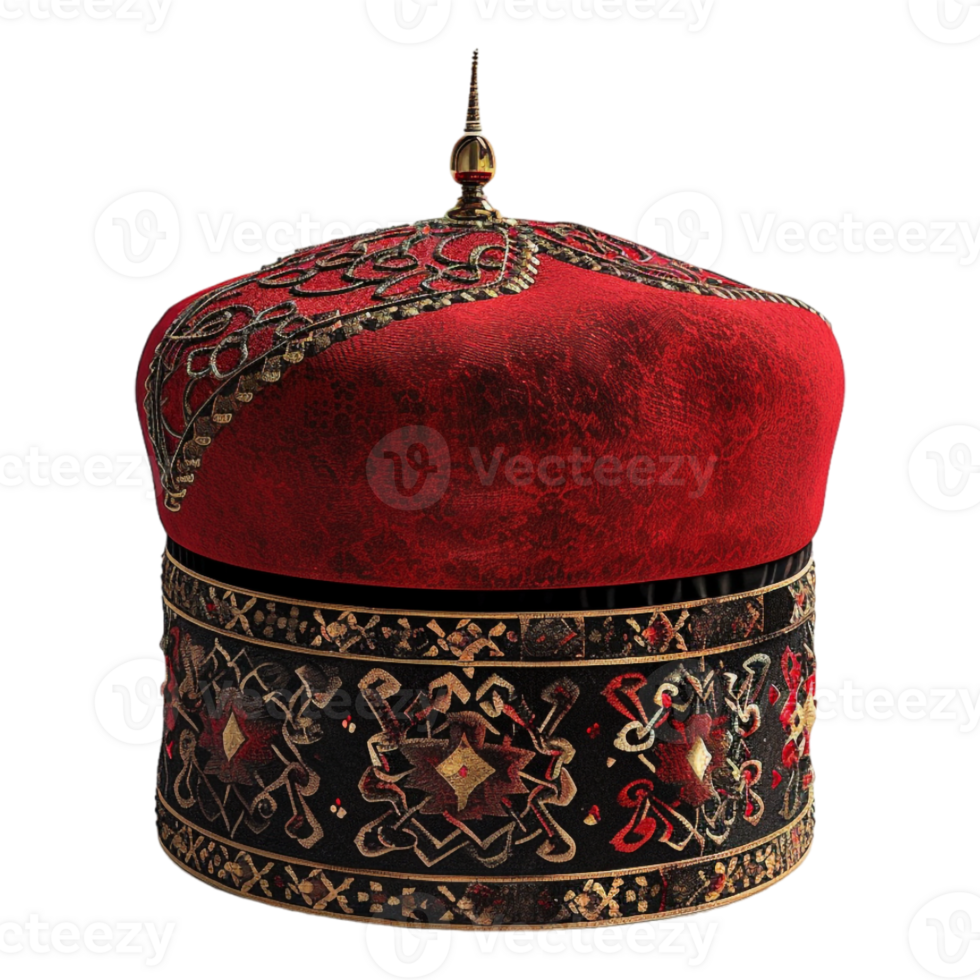 Turkish Hat Red on Transparent Background png