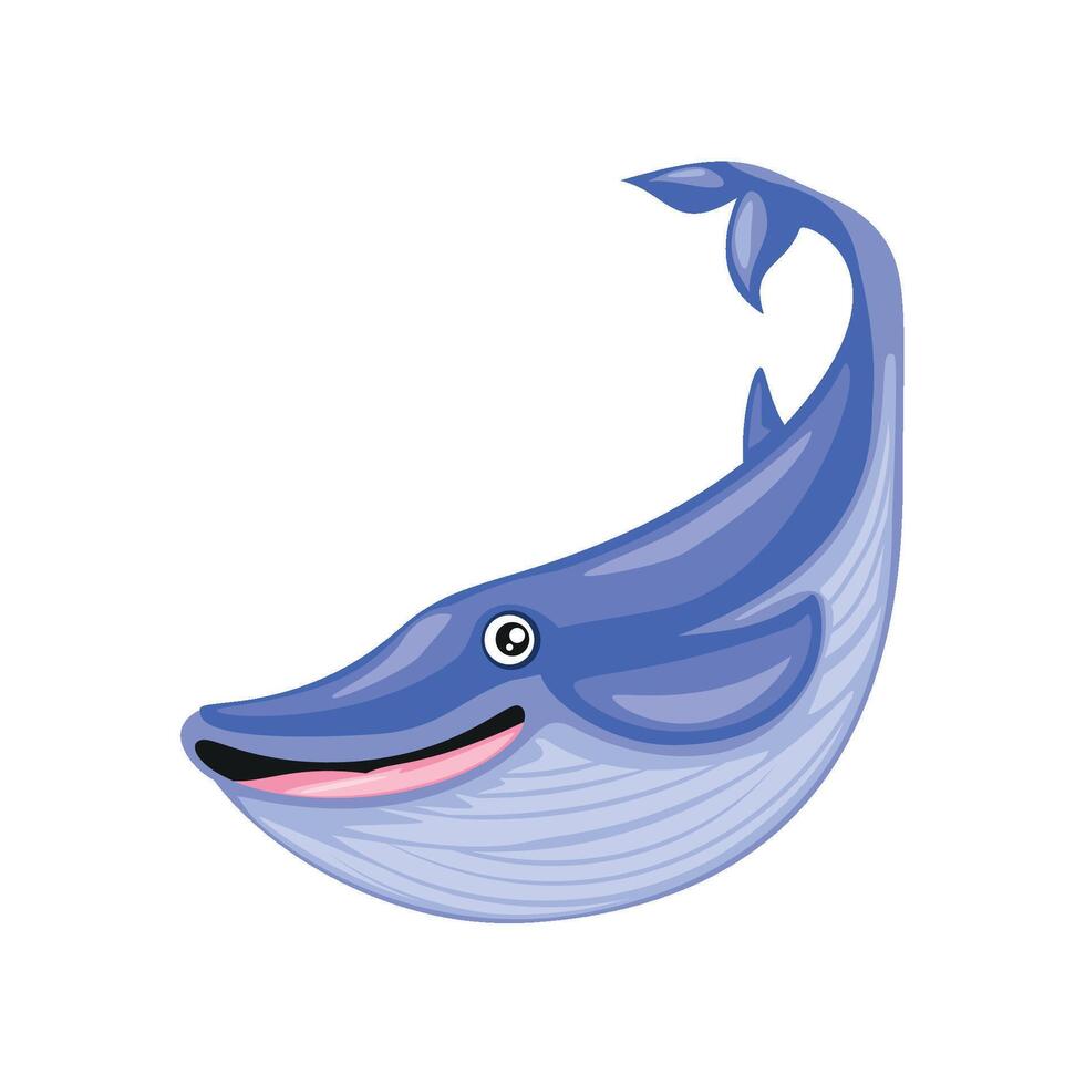 whale undersea life vector