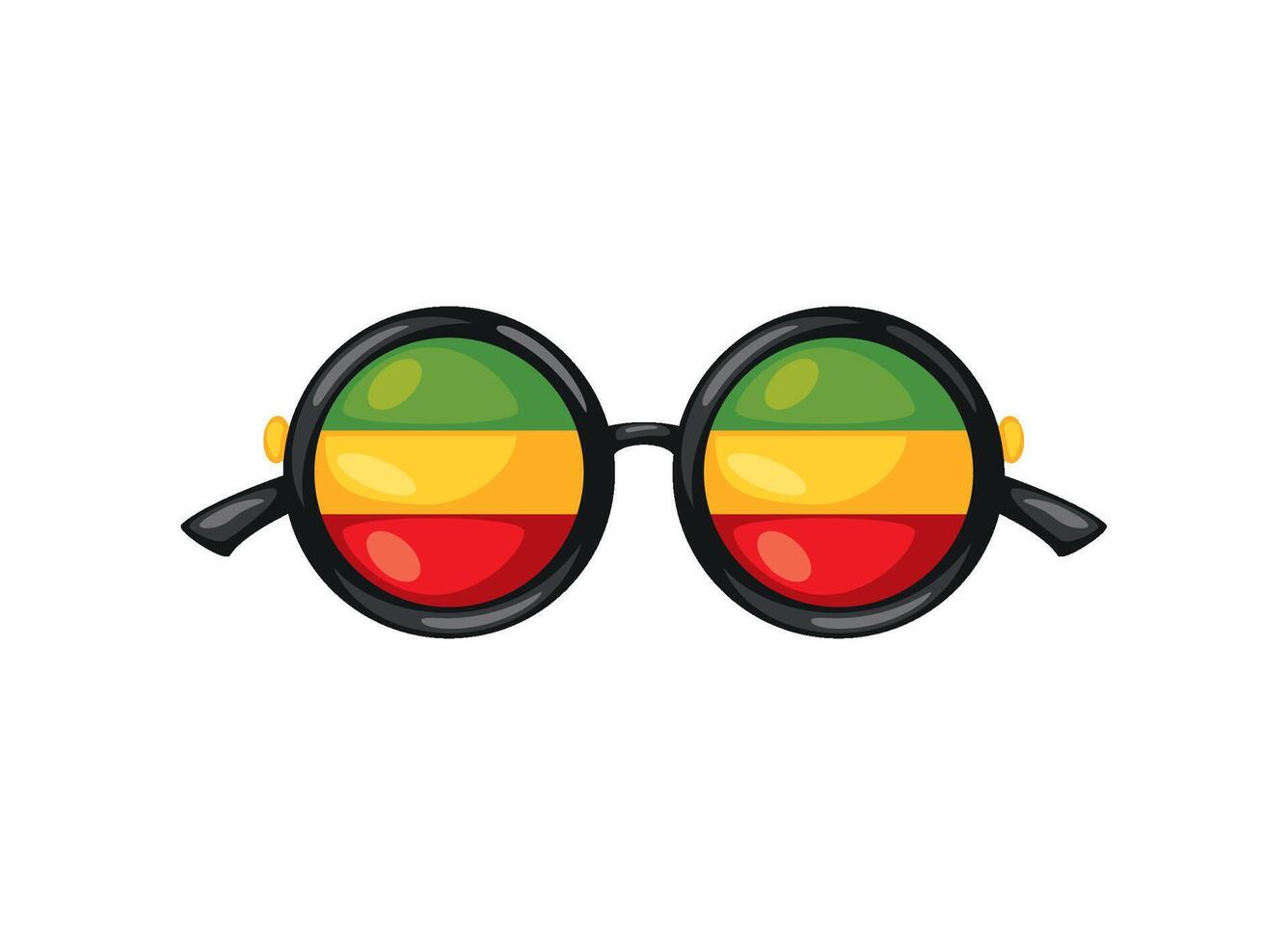 reggae sunglasses design vector