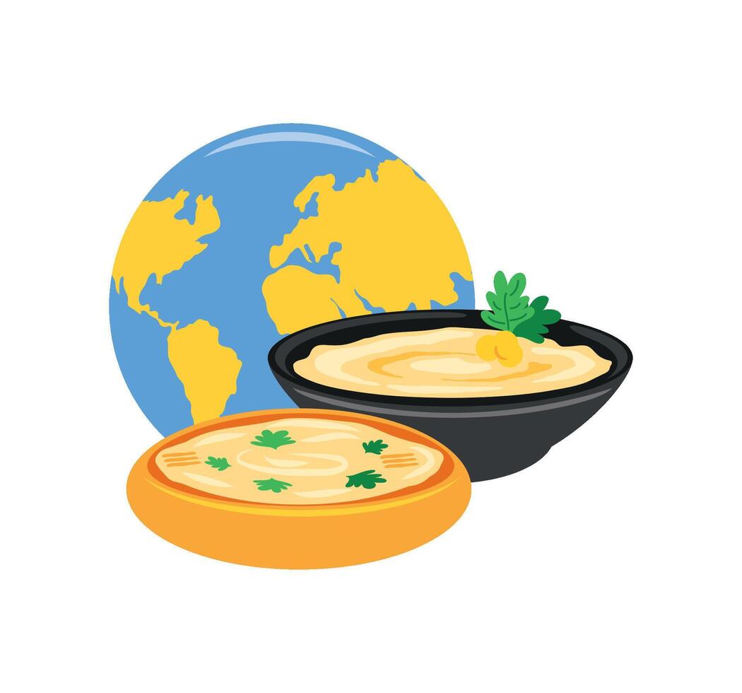 hummus day traditional vector