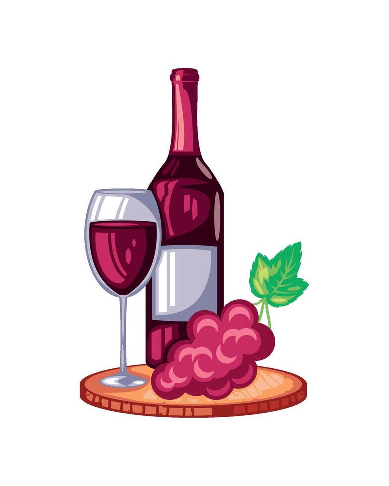 wine day isolated design vector