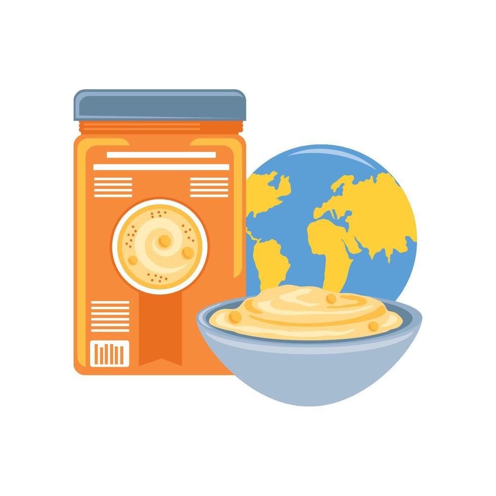 hummus day world vector