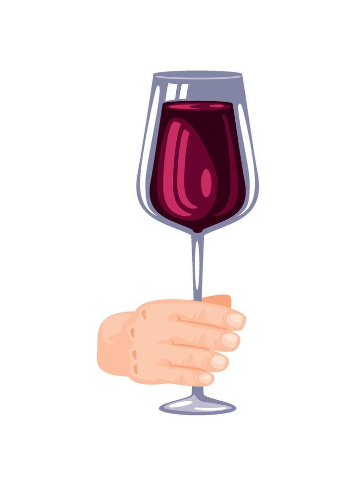 wine day isolated vector