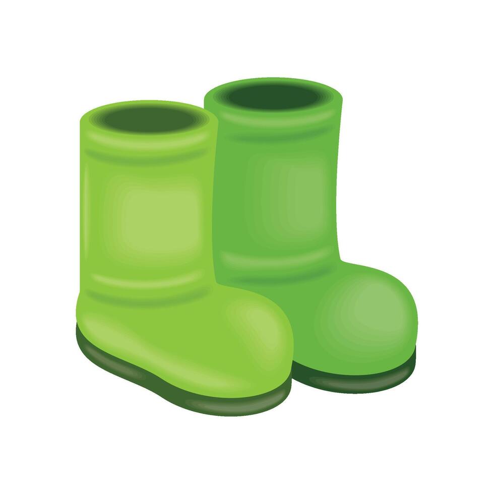 planting equipment boots vector