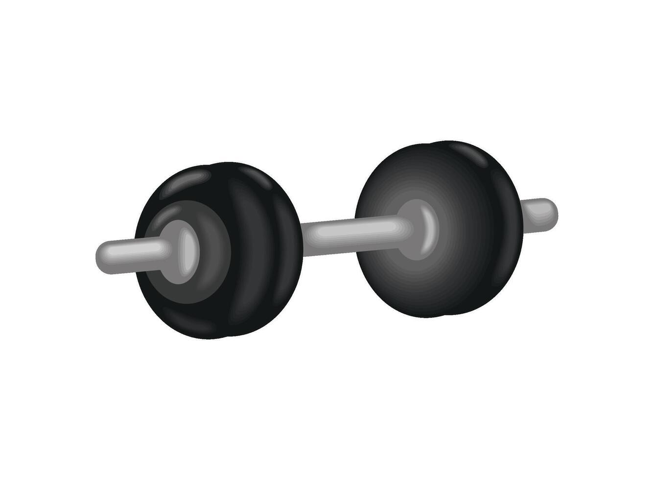 gym equipment barbell vector