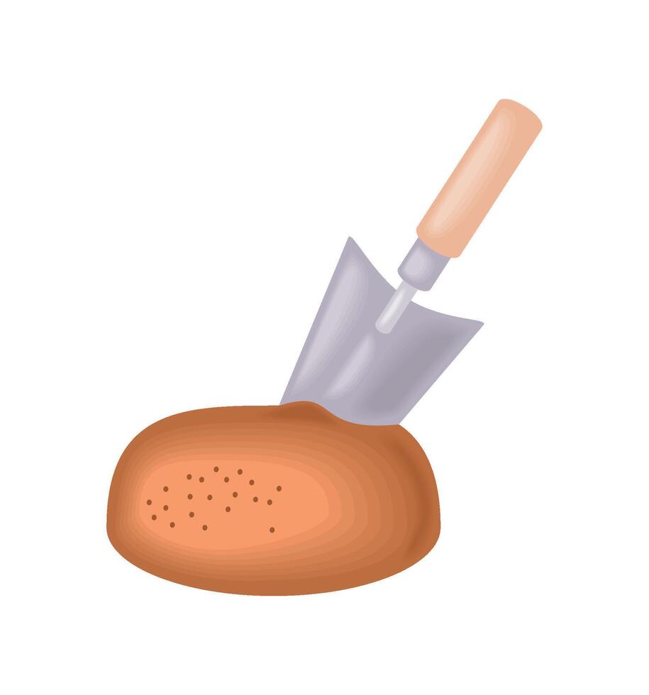 planting equipment trowel vector