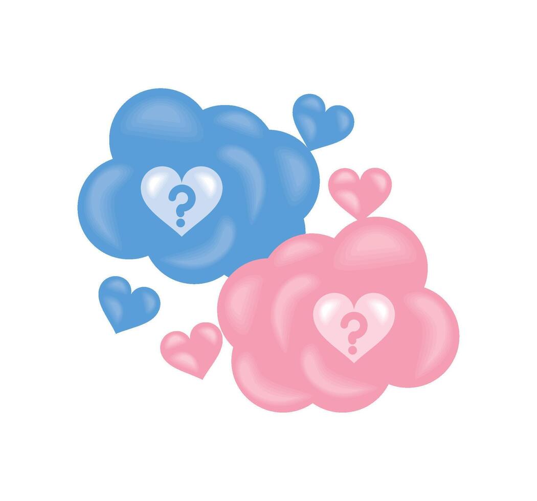 gender reveal party vector