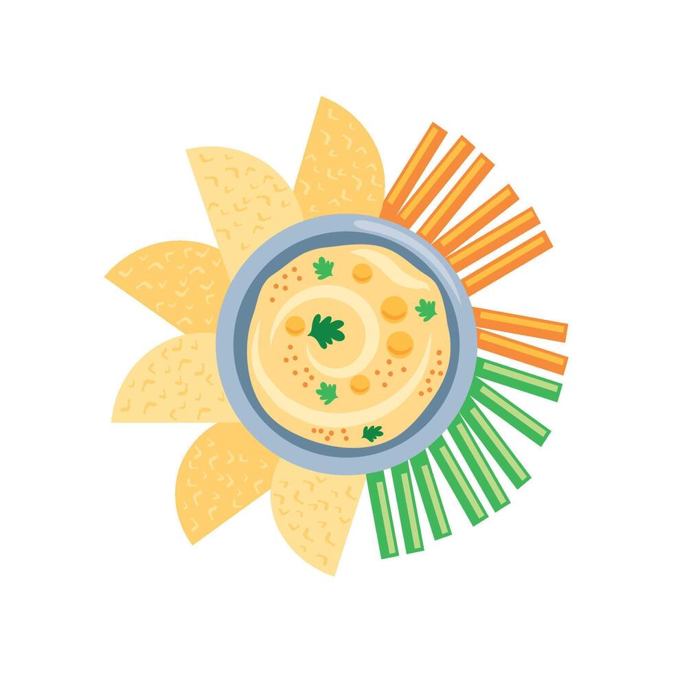 hummus day fresh food vector