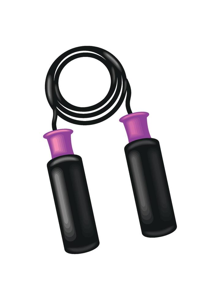 gym equipment jump rope vector