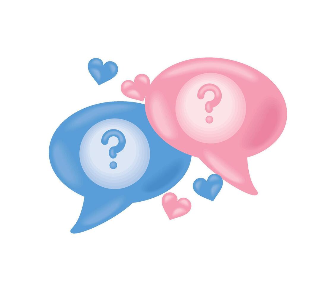 gender reveal announcement vector