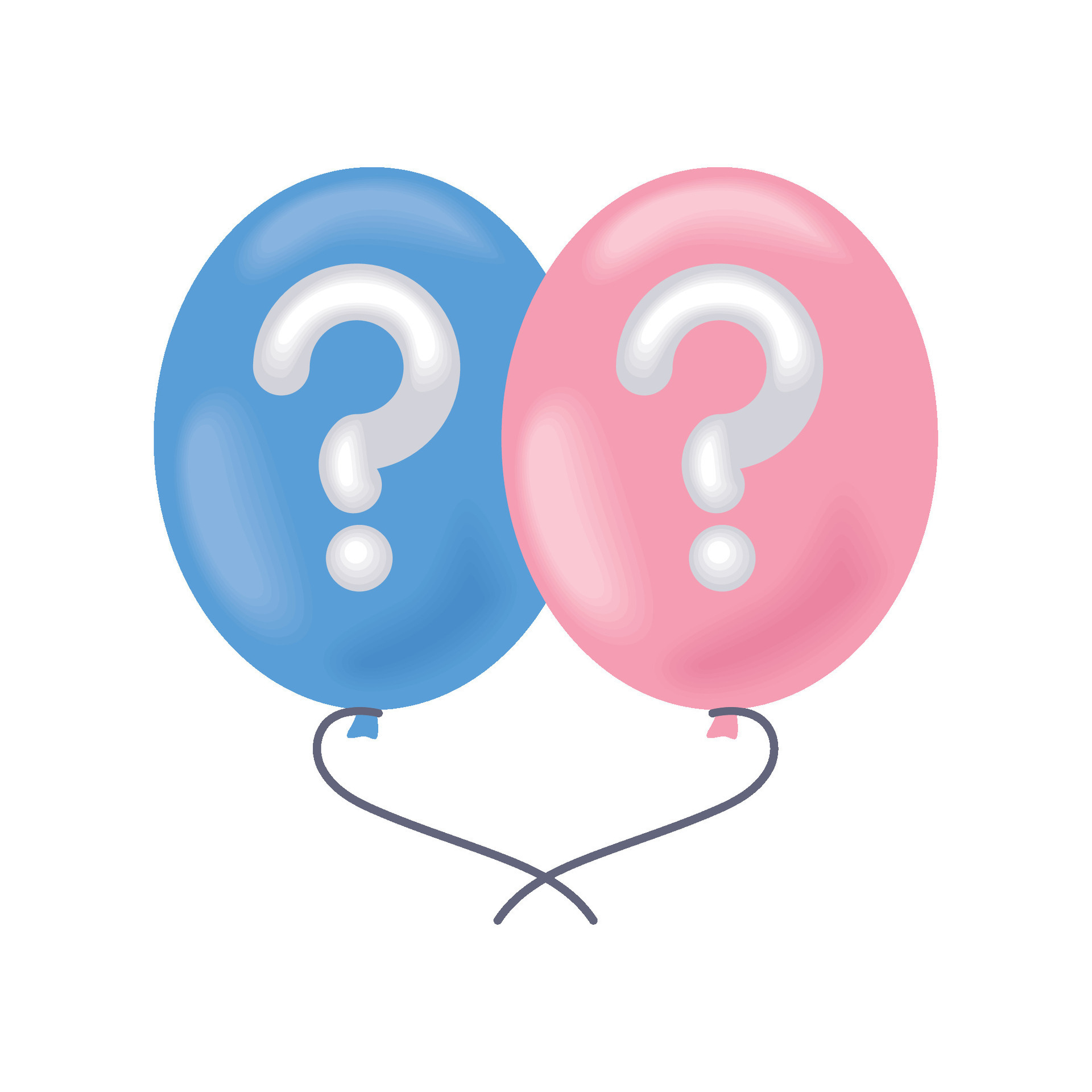 gender reveal balloons 47085155 Vector Art at Vecteezy