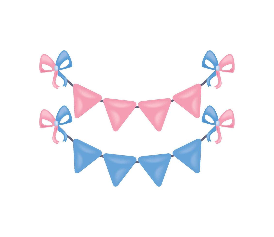 gender reveal celebration vector
