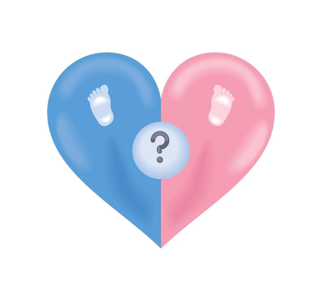 gender reveal event vector