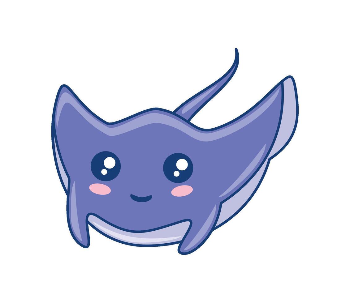 stingray animal illustration vector