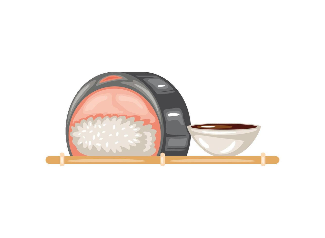 sushi japanese recipe vector