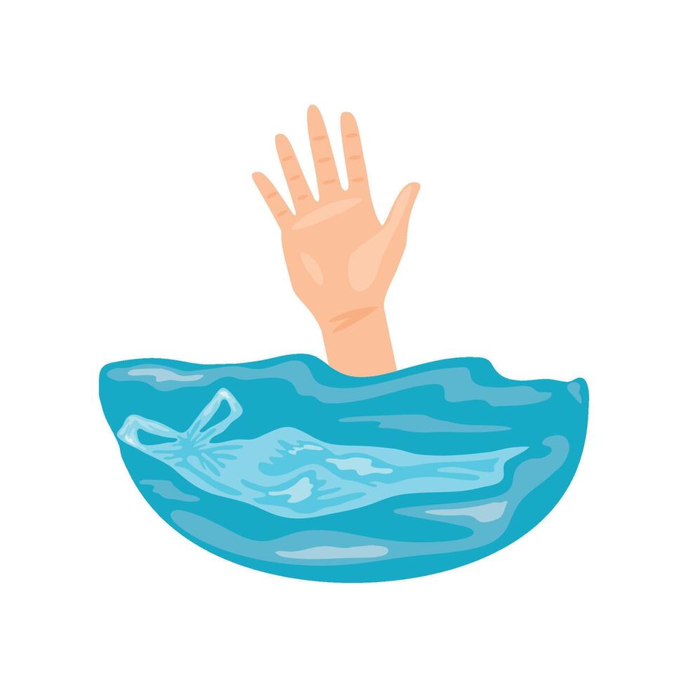 free plastic bag campaign vector